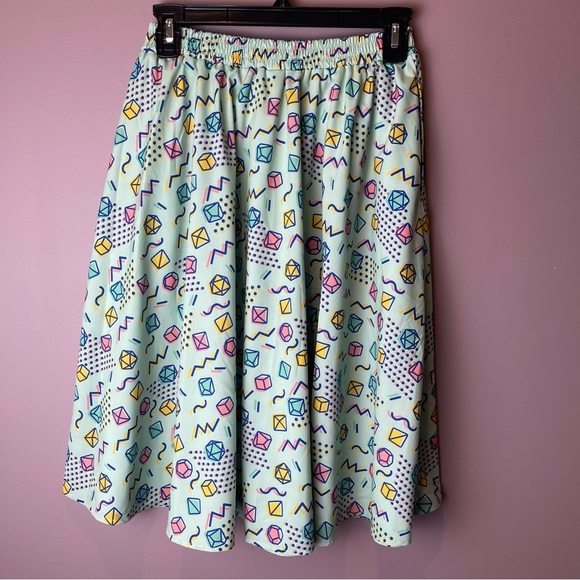 Paolas Pixels 90s Dice Skater Skirt D&D - Size M - Picture 5 of 7